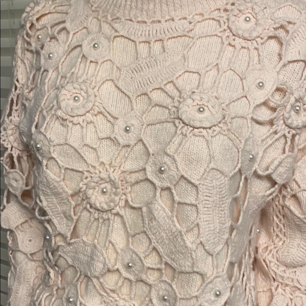 Gantos Vintage Silk Angora L-Wool Lt. Pink Sweater - Picture 2 of 12
